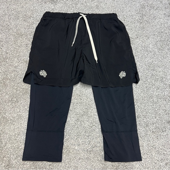 Darc Sport Pants Men 2XL Black Will Within 2 In 1 Compression Shorts Limited Gym